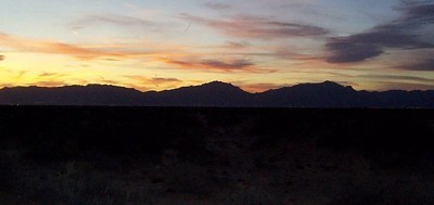 Sunset over the Franklins