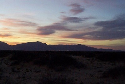 Sunset over the Franklins