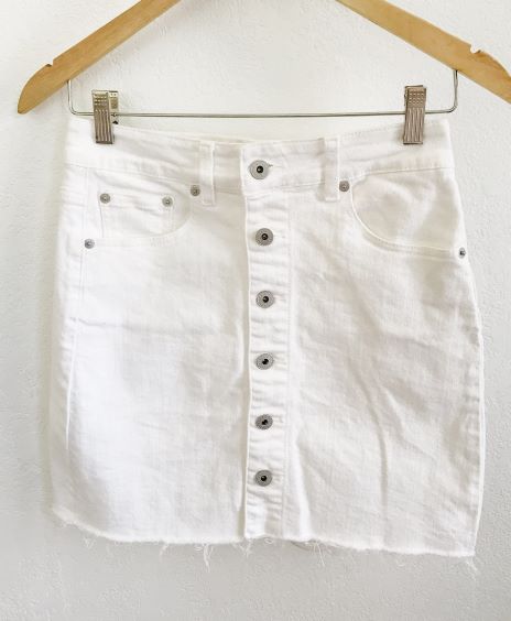 White Denim Skirt, great condition