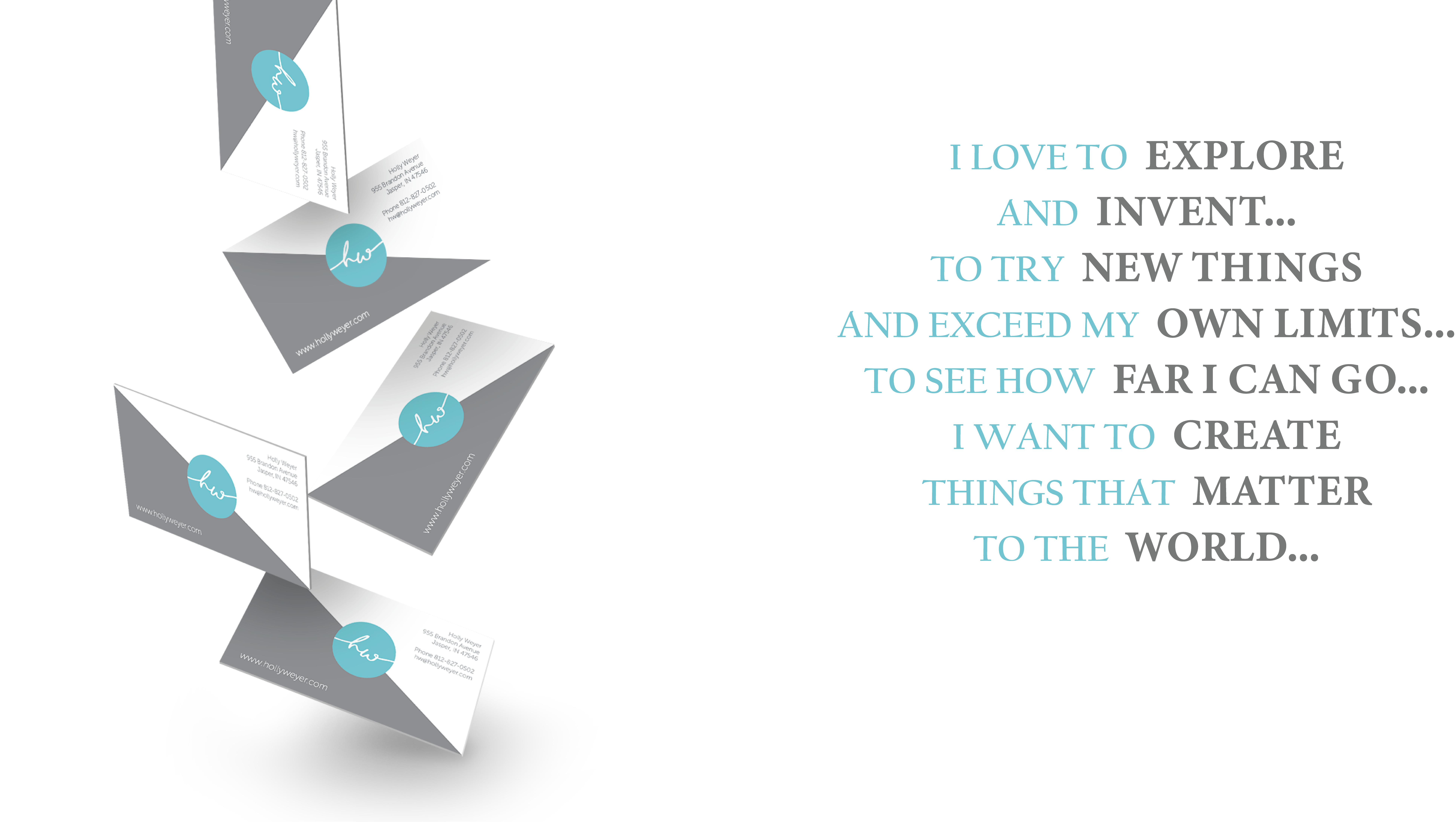 Falling Business Cards