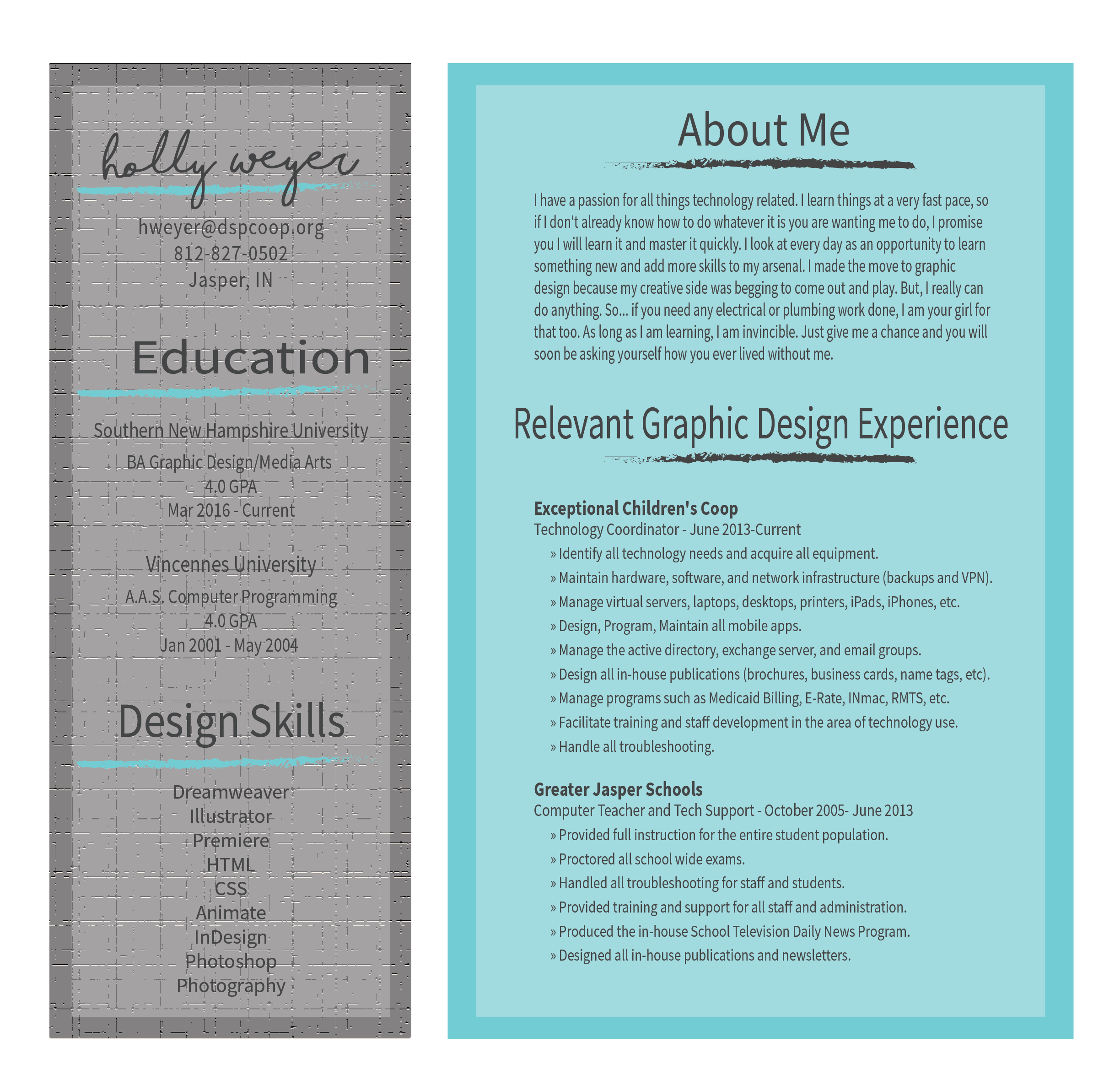 resume graphic