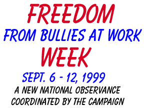 Freedom from bullying workweek