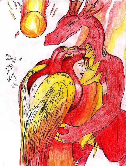 Blaze and Fire wings hanging out