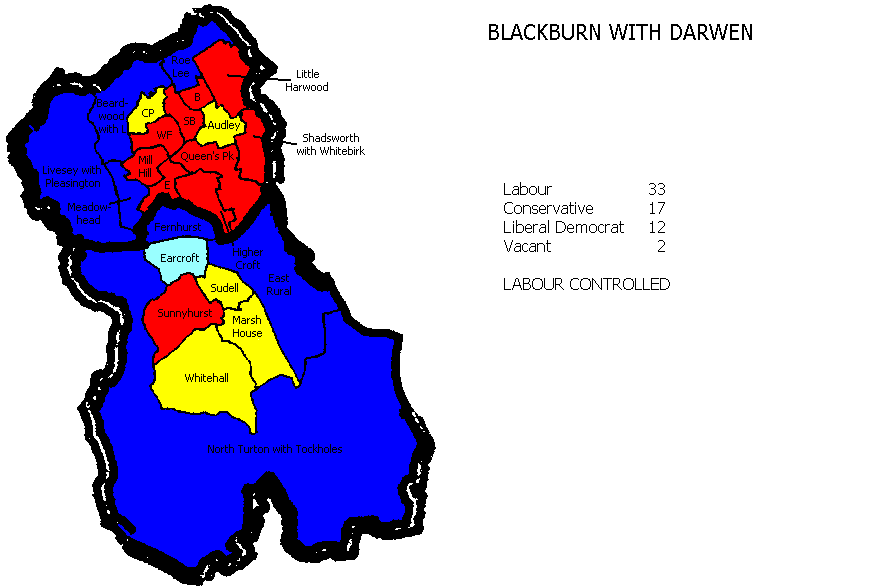 Blackburn with Darwen Borough Council Election 2004