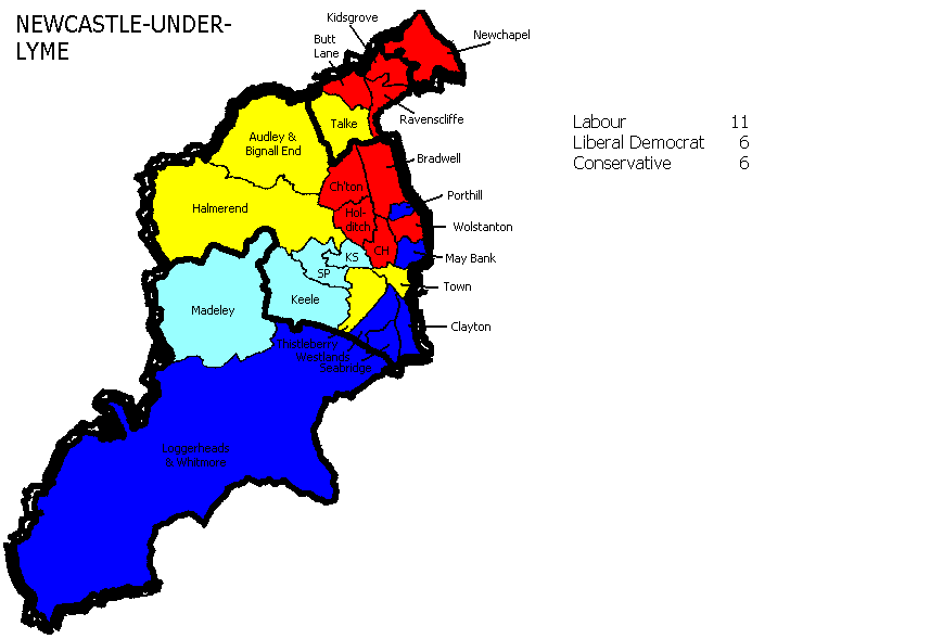 NewcastleunderLyme Borough Council Election 2004
