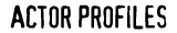 Profiles for Gillian Anderson and David Duchovny