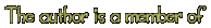The author is a member of