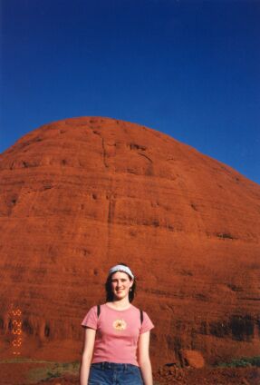 Sharon at Ayers Rock