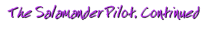 The Salamander Pilot, Continued