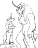 Fanart - Dee and Travesty - anthro unicorns