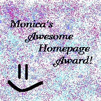 Monica's Awesome Homepage Award