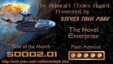 Steve's Trek Page Site of the Month