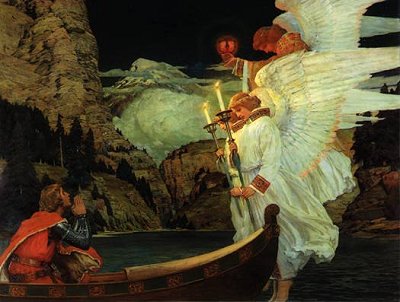 Knight and angels