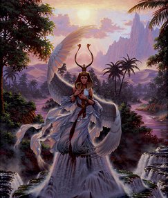 Angel Playing Harp