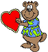 Bear with a valentine