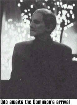 Odo awaits the Dominion's arrival