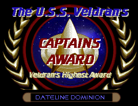 The USS Veldran's Captains Award