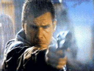 Deckard firing Steyr/Manlicher