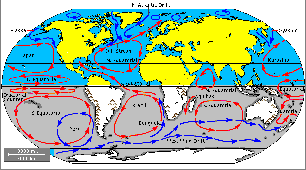 Microsoft map of ocean currents