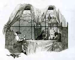 Ilustraci�n por Juan Raffo basada en la historia de "Familia" de Jos� Manuel Sala D�az