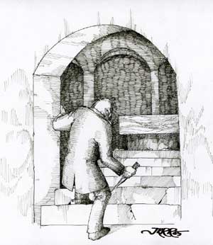 Ilustraci�n por Juan Raffo basada en la historia de "Pesadilla" de Jorge S�nchez