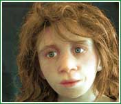 Reconstrucci�n de un ni�o neandertal