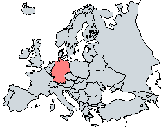 Mapa - Localiza��o na Europa