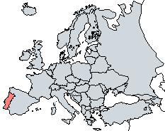 Mapa - Localiza��o na Europa