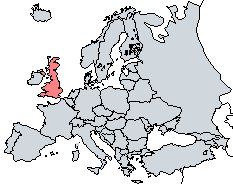 Mapa - Localiza��o na Europa