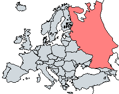 Mapa - Localiza��o na Europa
