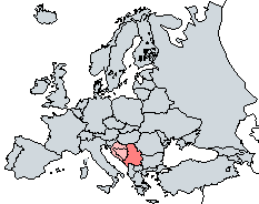 Mapa - Localiza��o na Europa
