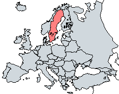 Mapa - Localiza��o na Europa