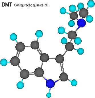 Configura��o quimica 3D do DMT