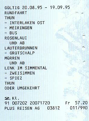 Train ticket