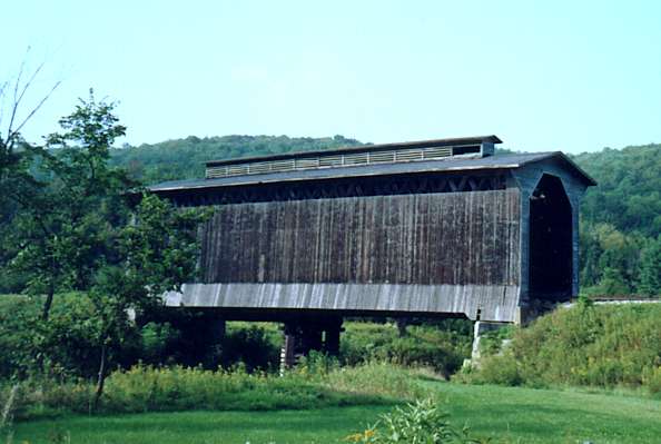 The covered bridge at Wolcott