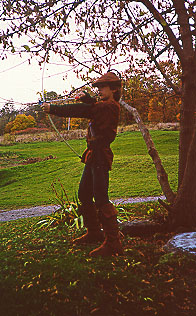 [Michael as Errol Flynn in The 
Adventures of Robin Hood, Halloween 1997]
