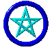 Animated Blue Pentagram