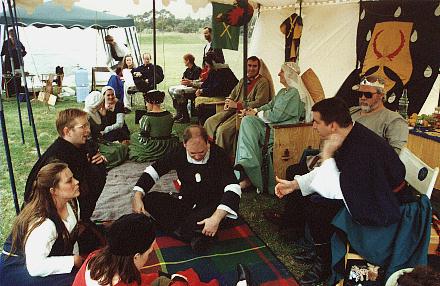 Gentles in the Stormhold Baronial pavilion