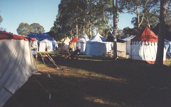 Period Camp at dawn
