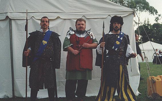 The Stormhold Baronial Guard (L-R) - Lord Conan Mac Andreis, Lord Mungo the Rock & Lord Hannbal al Barbary