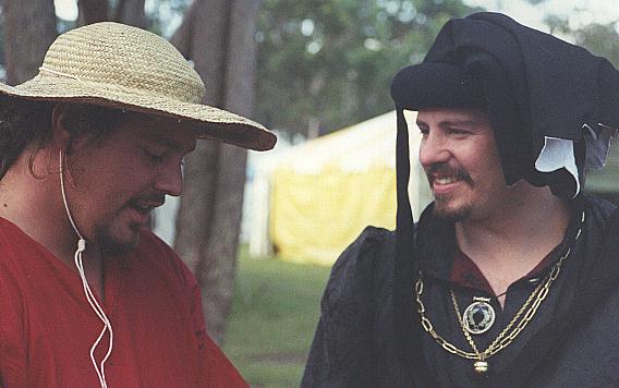 Lord Sui Zou deep in conversation with HRM, Fabian, King of the West