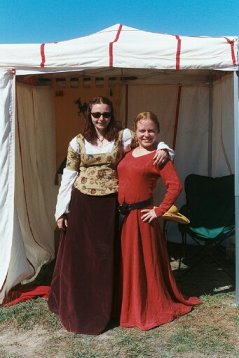 Lady Honey of the Forest & Lady Bethany Geitskil, Seneschals of the Canton of Krae Glas and the College of St Monica respectively