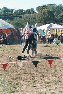 Veniamin hugs Cornelius after Cornelius's victory.