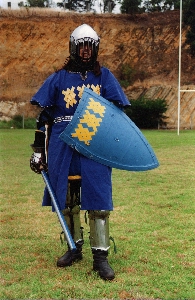 Master Gwynfor Lwyd on the field at 12th Night, AS XXXIV