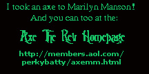 Take an Axe to Marilyn Manson