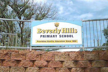 Sign near main entrance