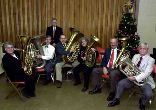 Members of the Upper Hudson Lower Brass