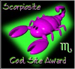 This site won the Scorpiosite Award