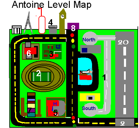 Map of the Antoine Level