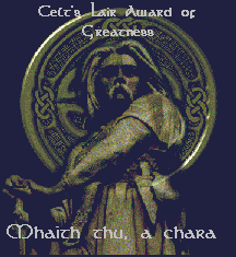 Celt's Lair Award of Greatness